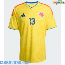 Camisa de time de futebol Colômbia Yerry Mina #13 Replicas 1º Equipamento Mundo 2026 Manga Curta